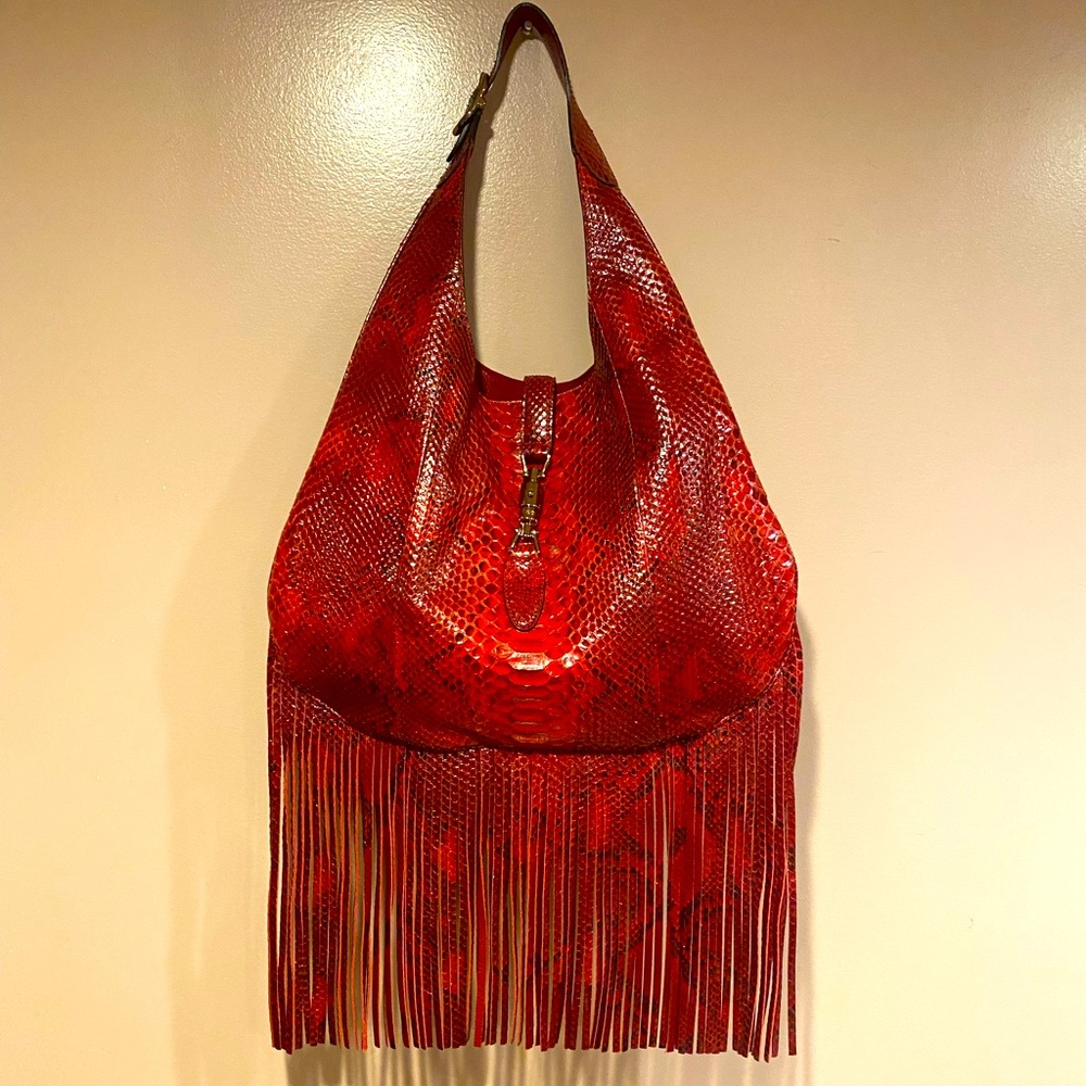 New Gucci Python Handbag - Picture 1 of 12